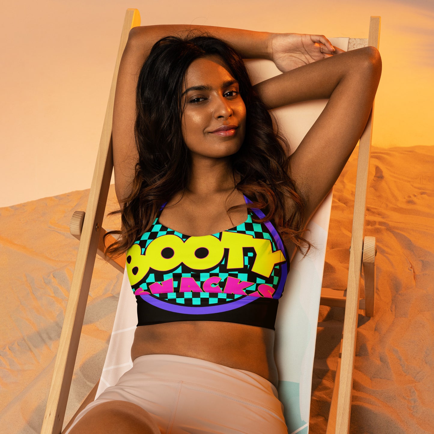 Bootysnacks 90s kid Longline sports bra