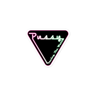 PFTW Neon Yoni Bubble-free stickers