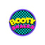 Bootysnacks 90s kid logo Bubble-free stickers