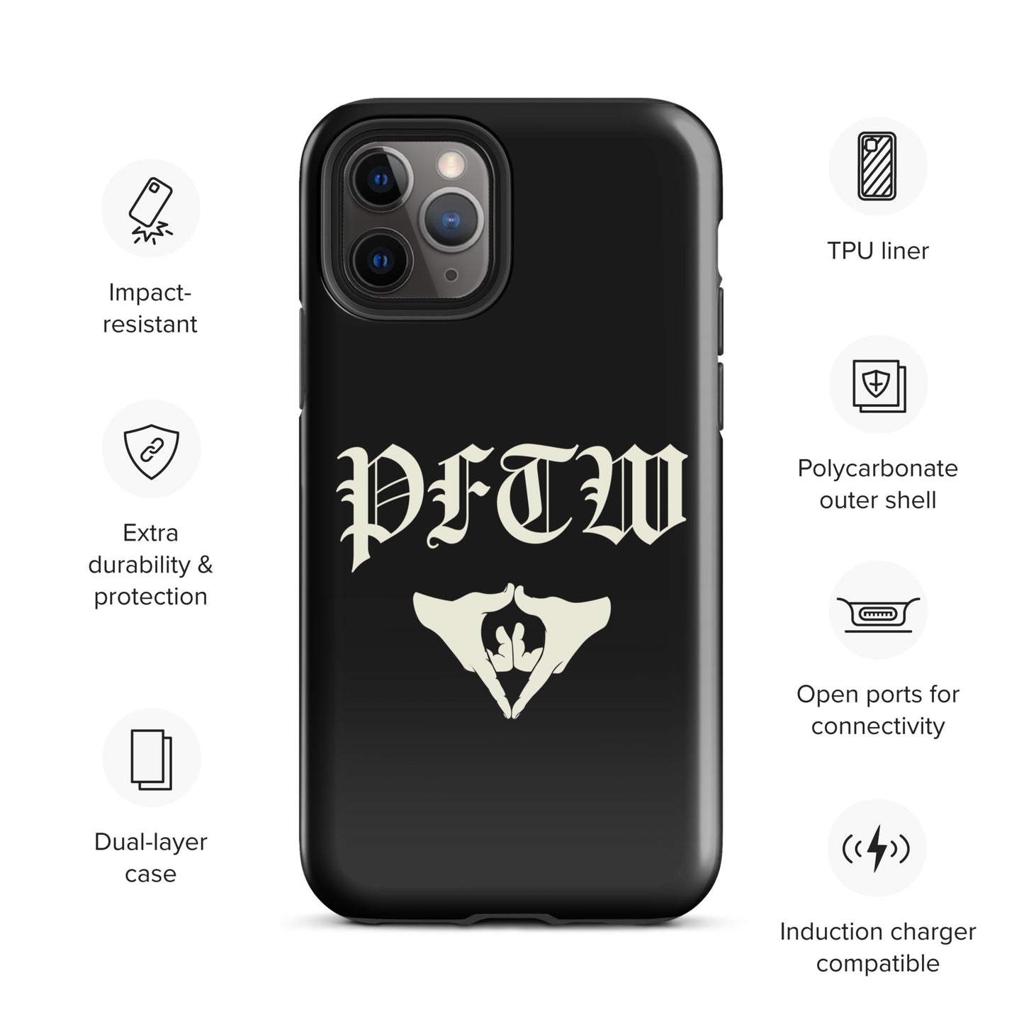 PFTW Old English Yoni Mudra Tough Case for iPhone®