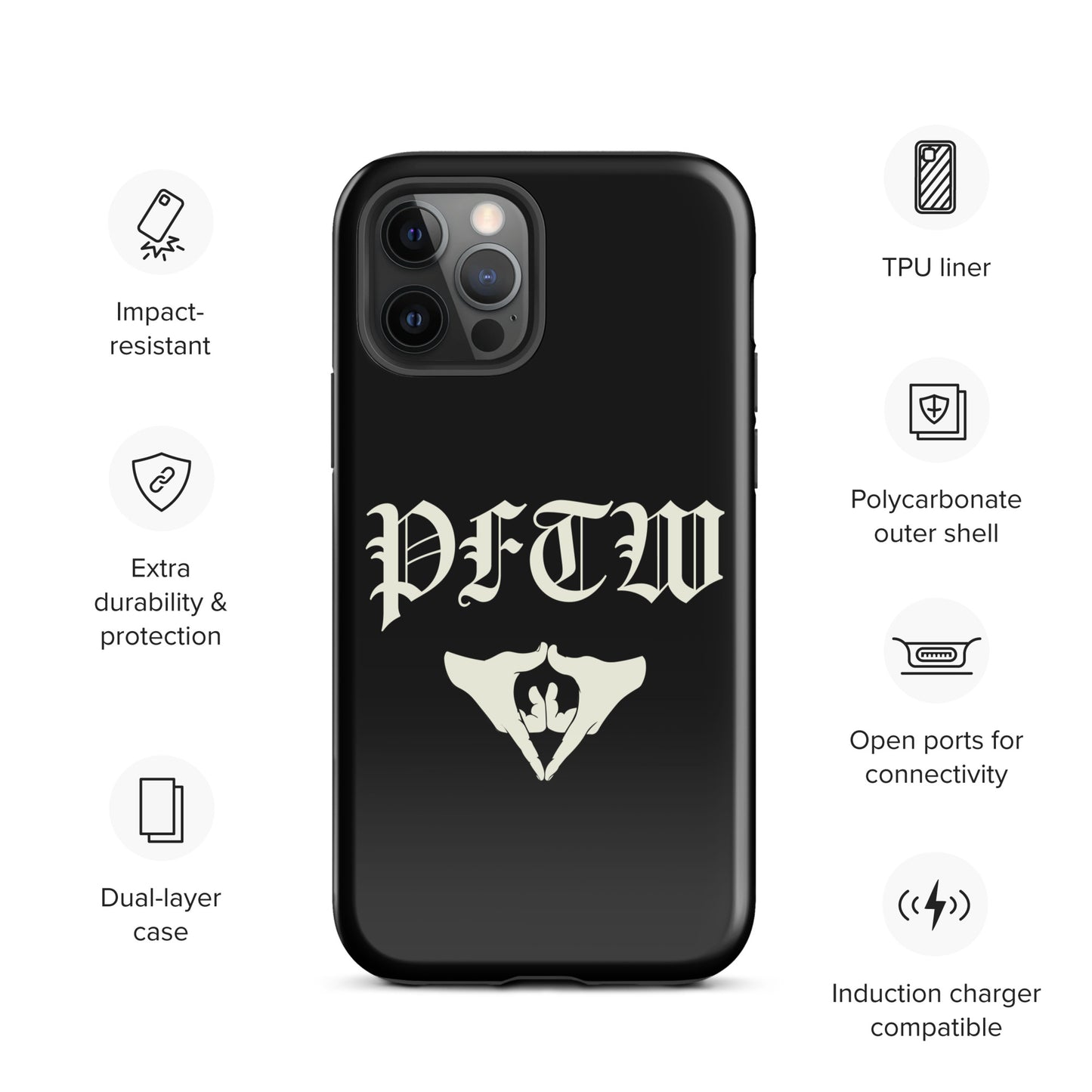 PFTW Old English Yoni Mudra Tough Case for iPhone®