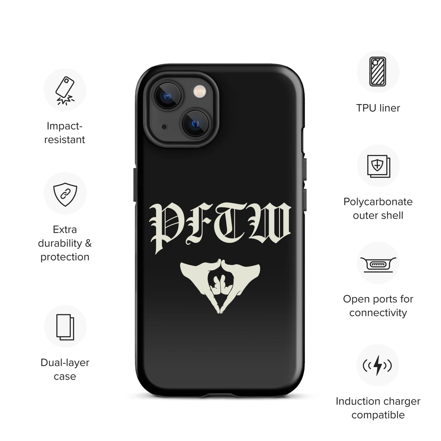 PFTW Old English Yoni Mudra Tough Case for iPhone®