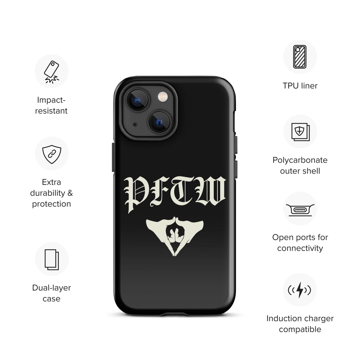 PFTW Old English Yoni Mudra Tough Case for iPhone®