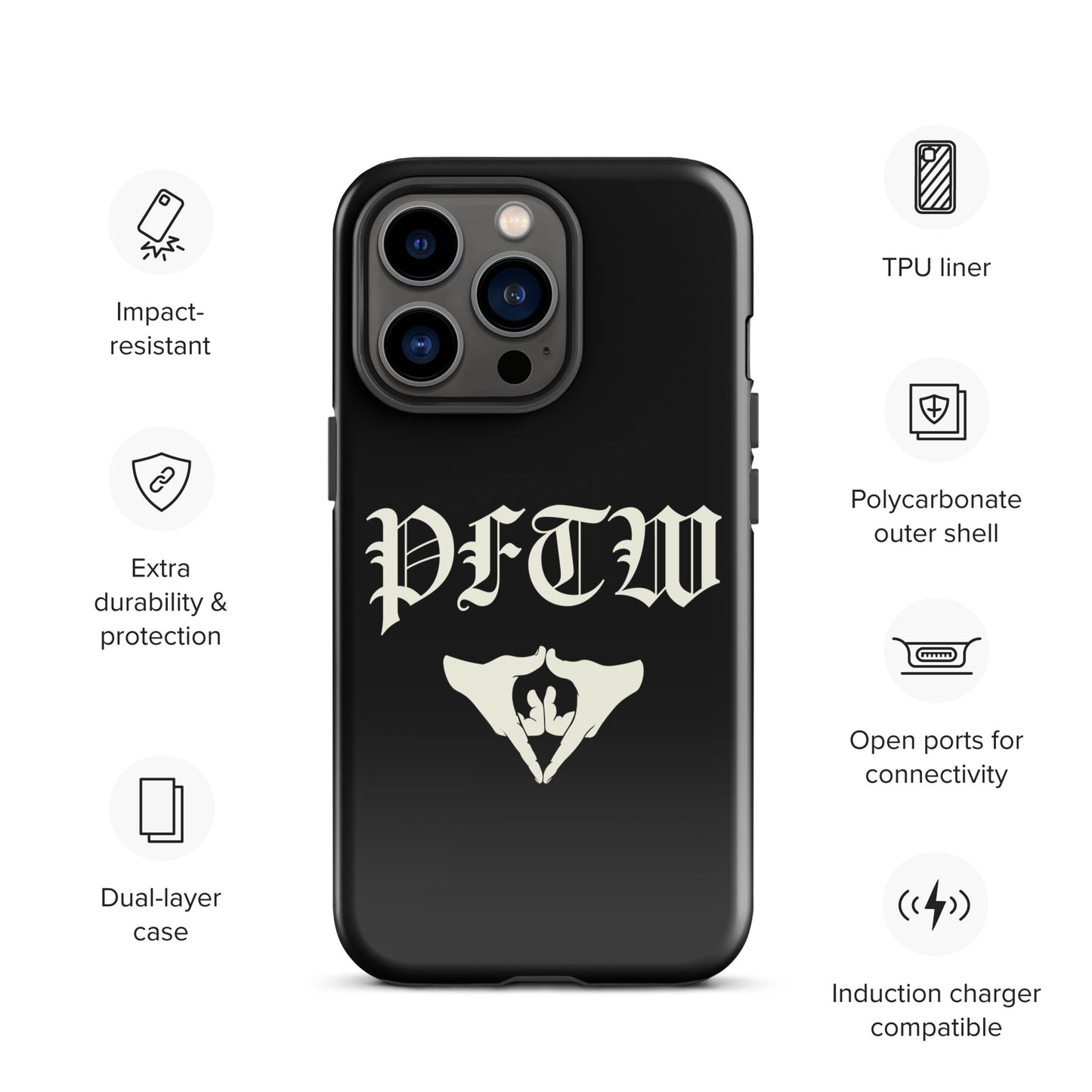 PFTW Old English Yoni Mudra Tough Case for iPhone®