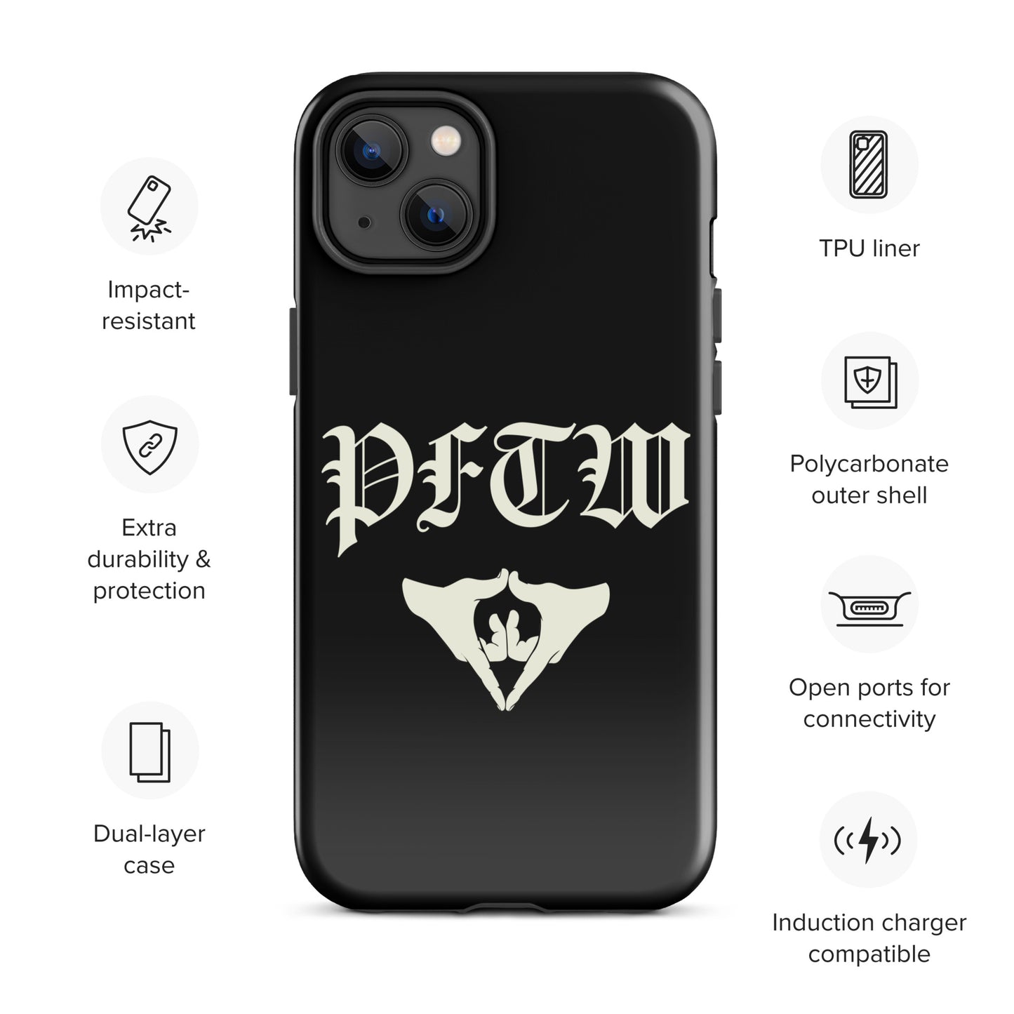 PFTW Old English Yoni Mudra Tough Case for iPhone®