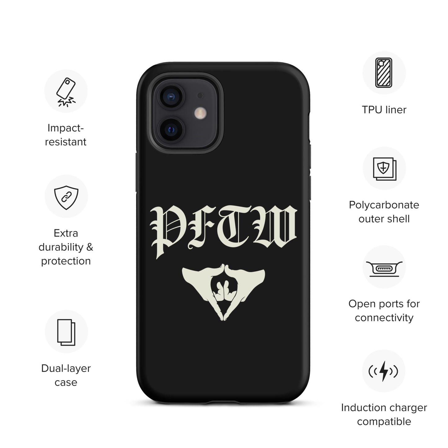 PFTW Old English Yoni Mudra Tough Case for iPhone®