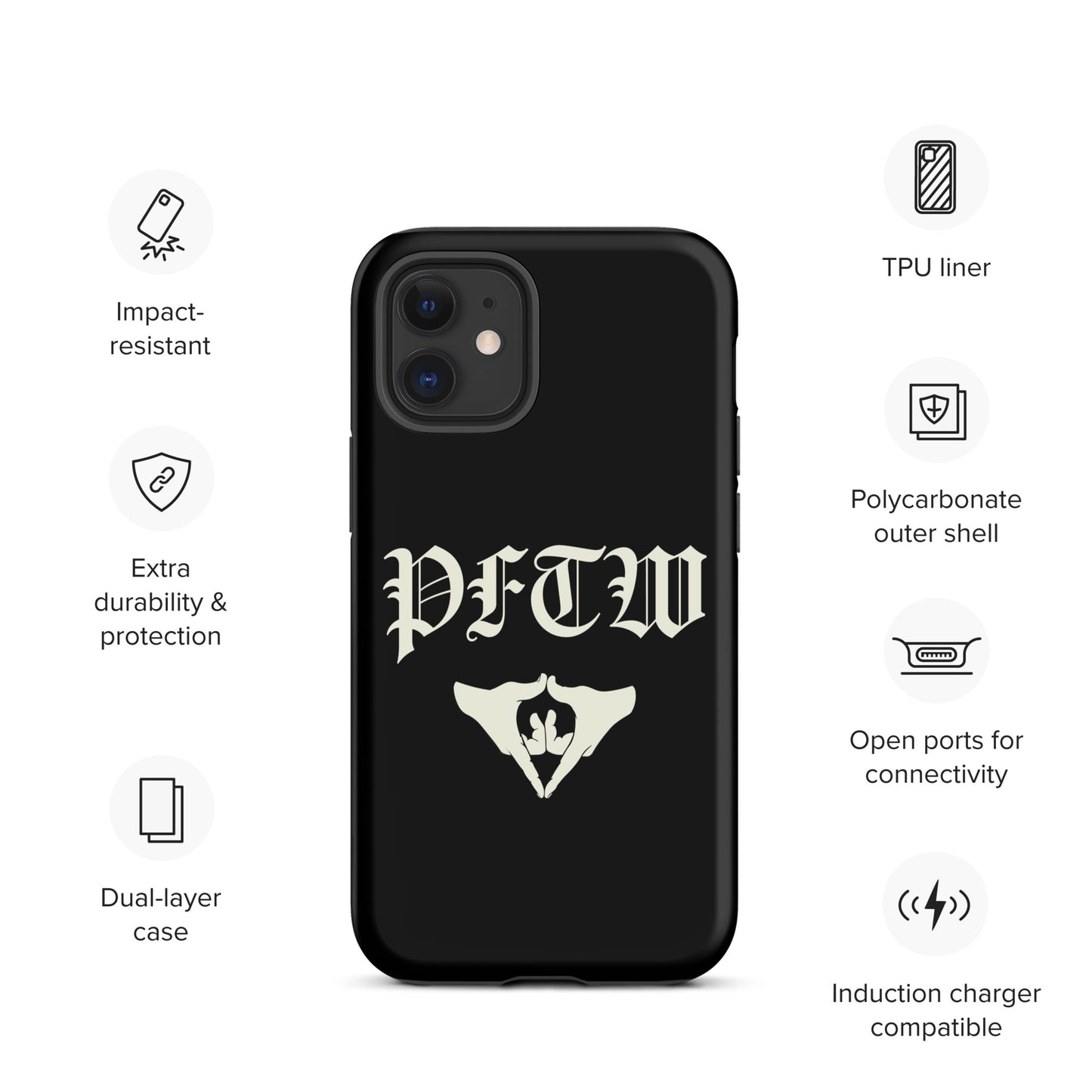 PFTW Old English Yoni Mudra Tough Case for iPhone®