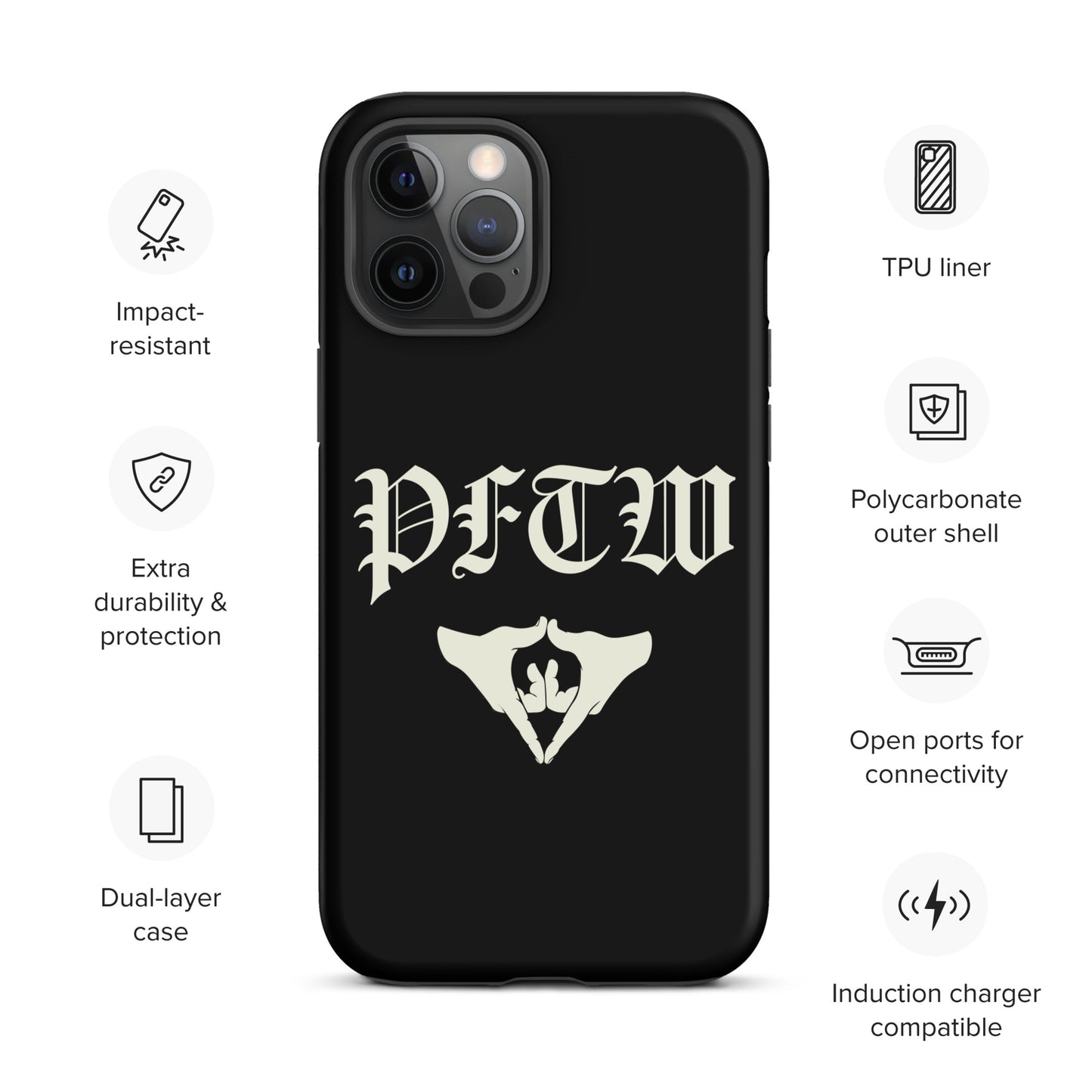 PFTW Old English Yoni Mudra Tough Case for iPhone®