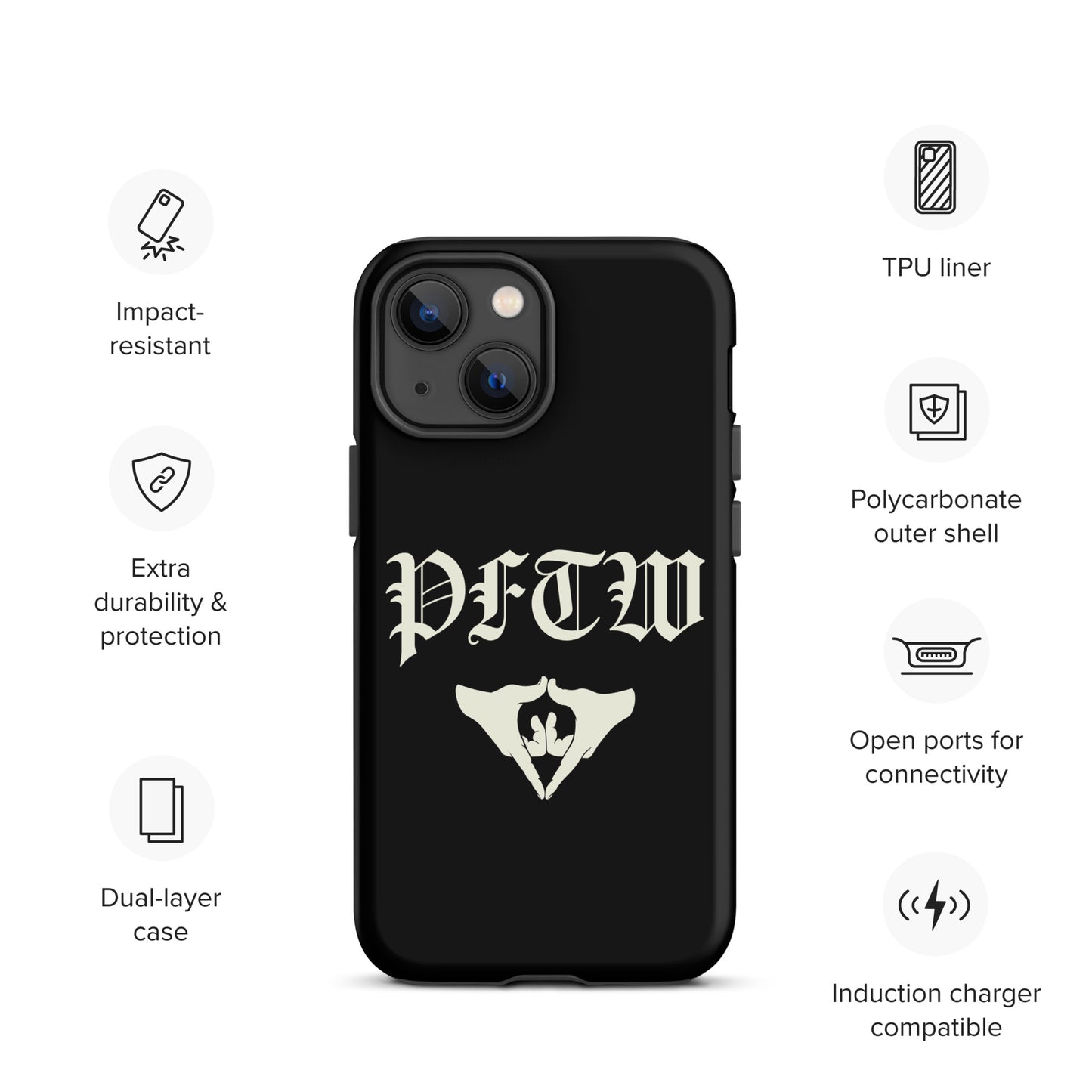 PFTW Old English Yoni Mudra Tough Case for iPhone®