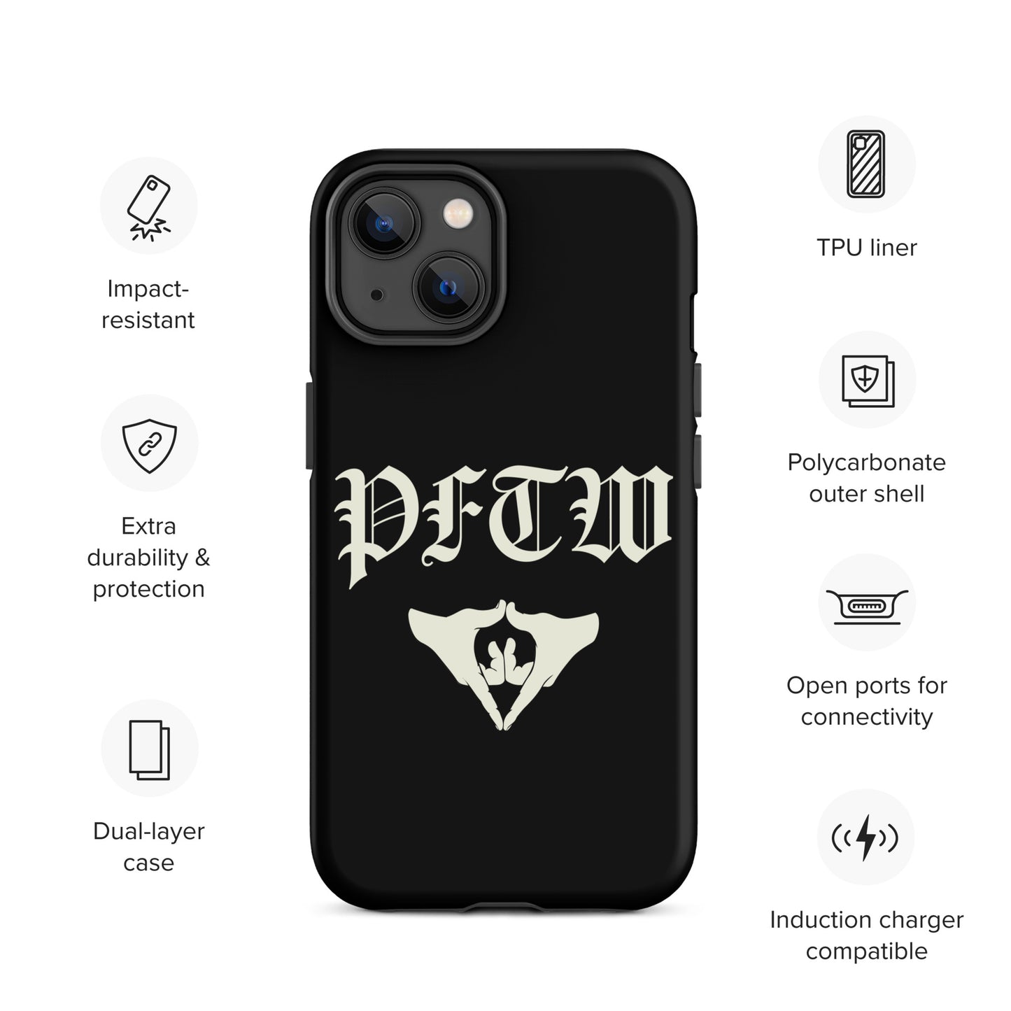 PFTW Old English Yoni Mudra Tough Case for iPhone®