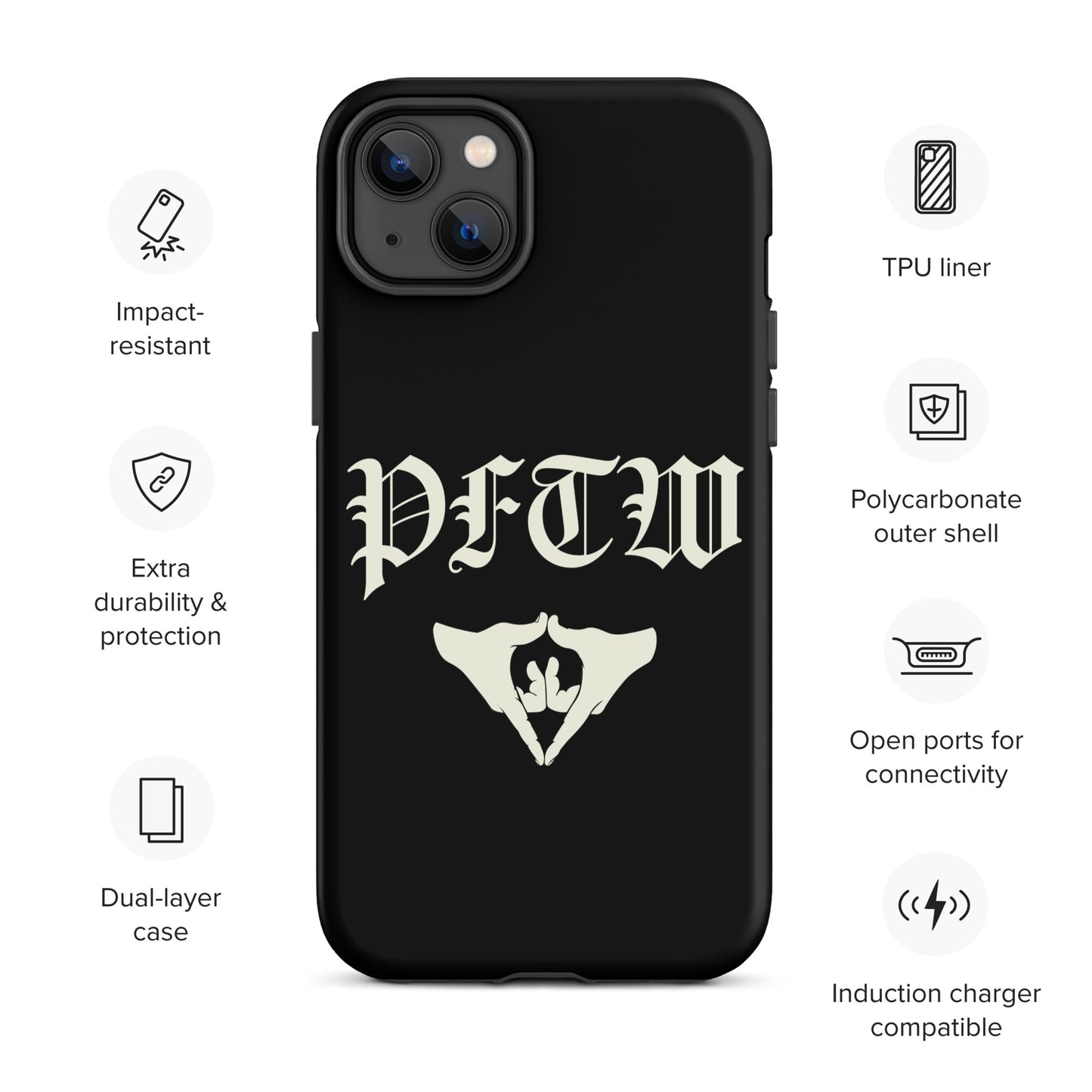 PFTW Old English Yoni Mudra Tough Case for iPhone®