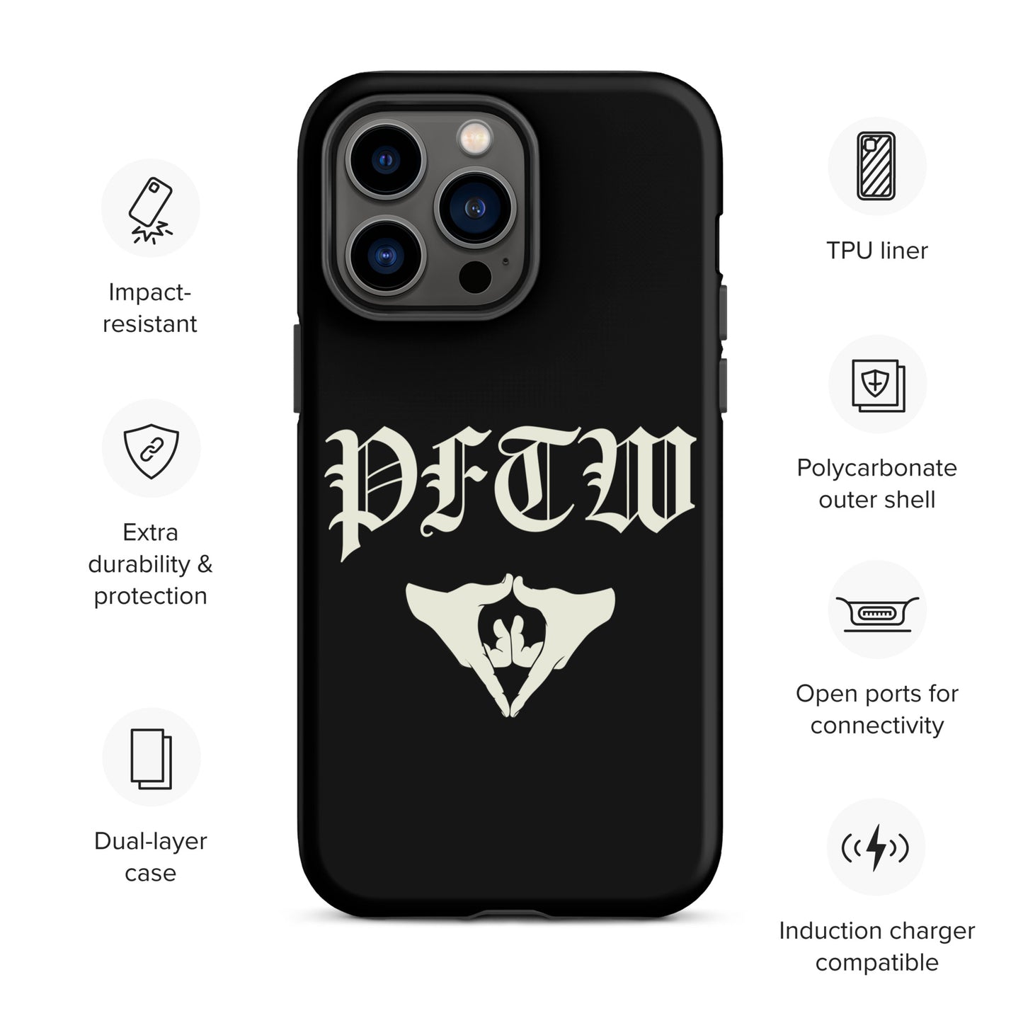 PFTW Old English Yoni Mudra Tough Case for iPhone®