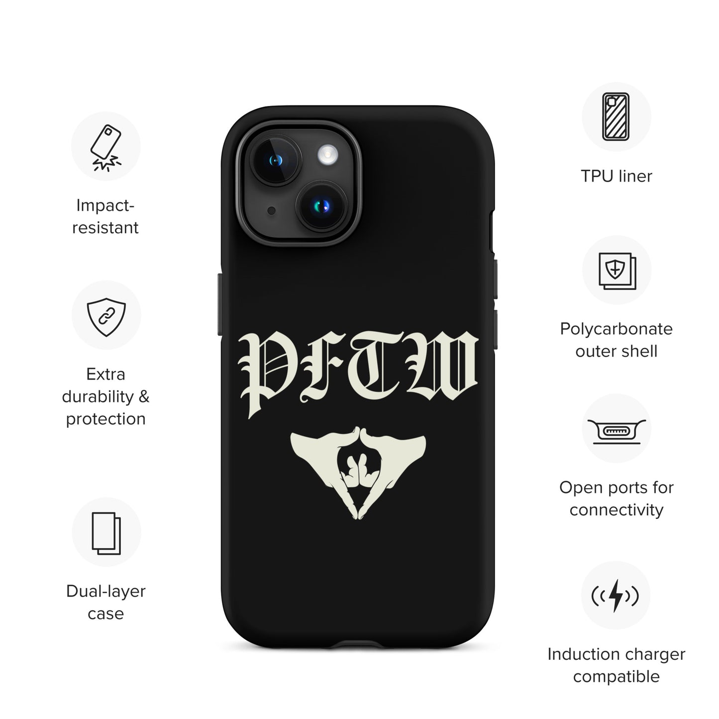 PFTW Old English Yoni Mudra Tough Case for iPhone®