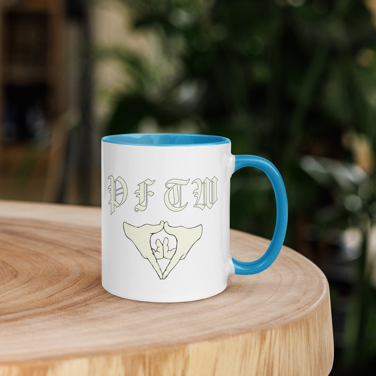 PFTW Old English Yoni Mug with Color Inside