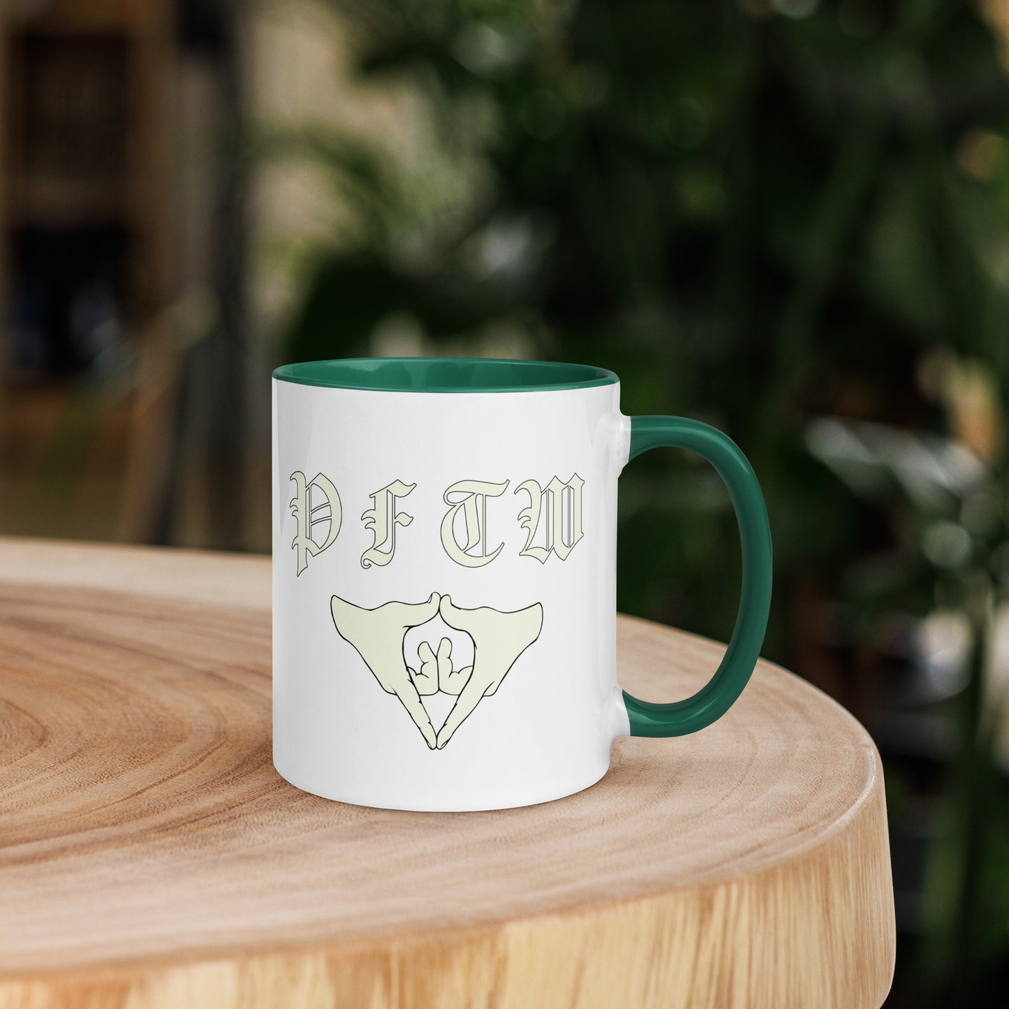 PFTW Old English Yoni Mug with Color Inside