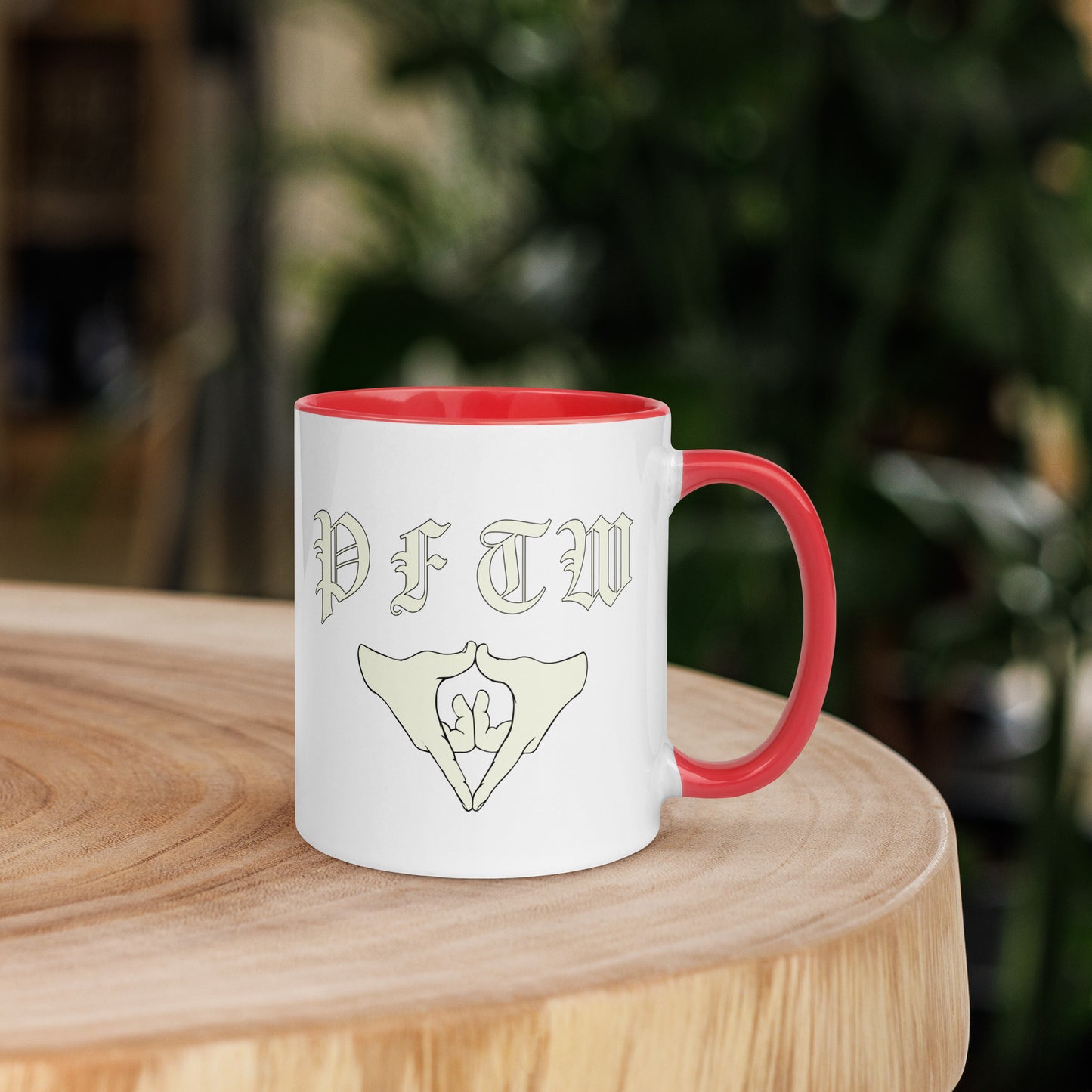 PFTW Old English Yoni Mug with Color Inside