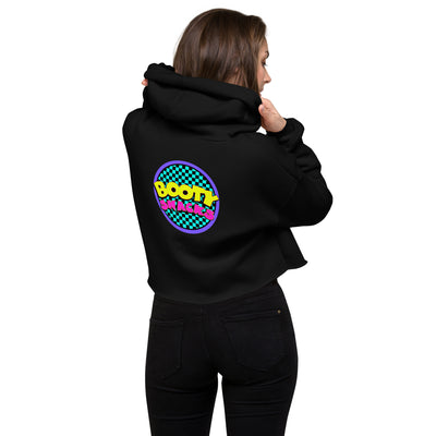 Bootysnacks 90s kid logo Crop Hoodie