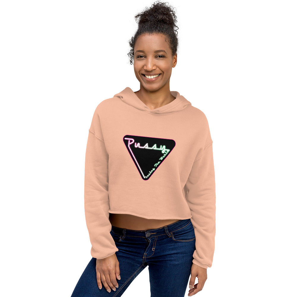 PFTW Neon Yoni Crop Hoodie