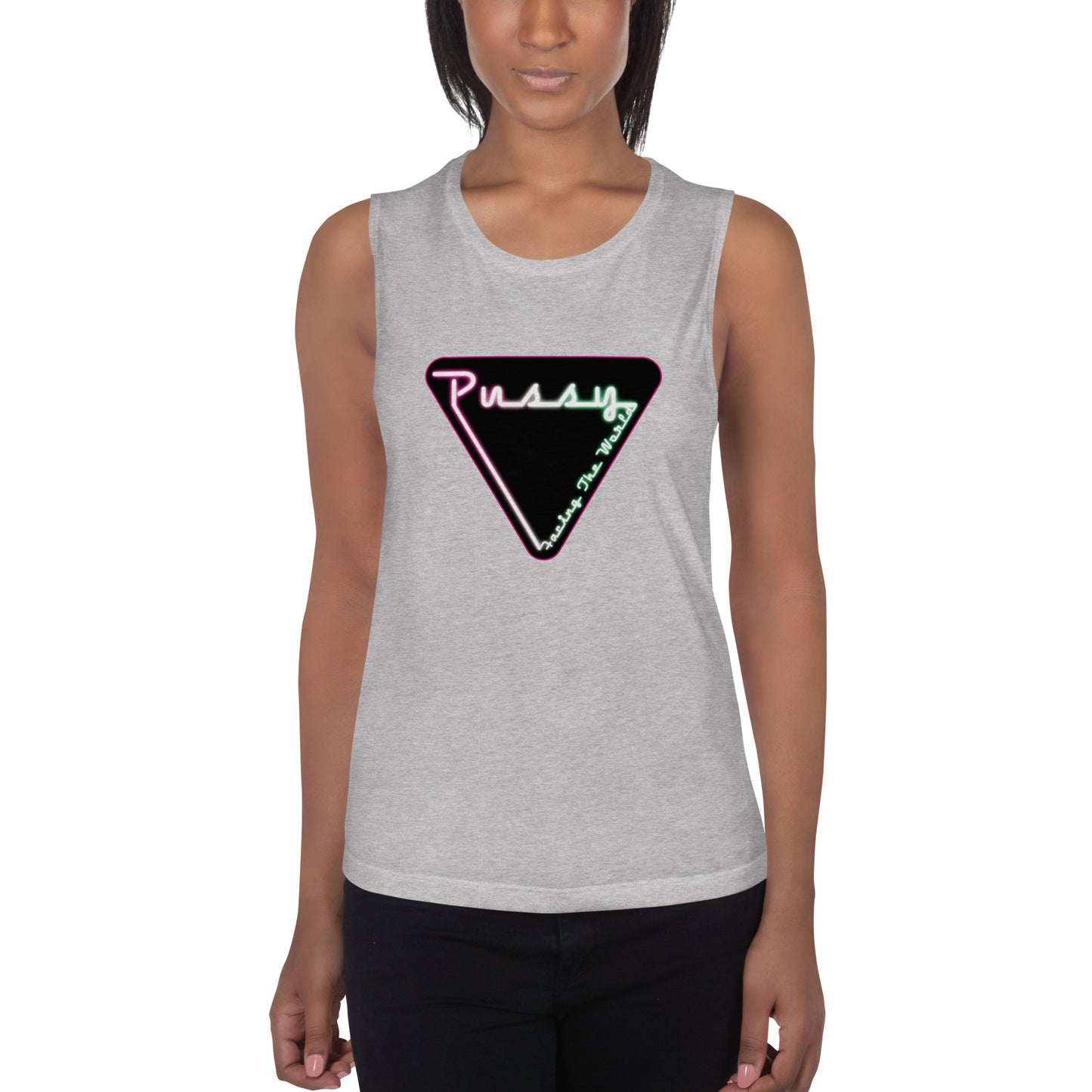 PFTW Neon Yoni Ladies’ Muscle Tank