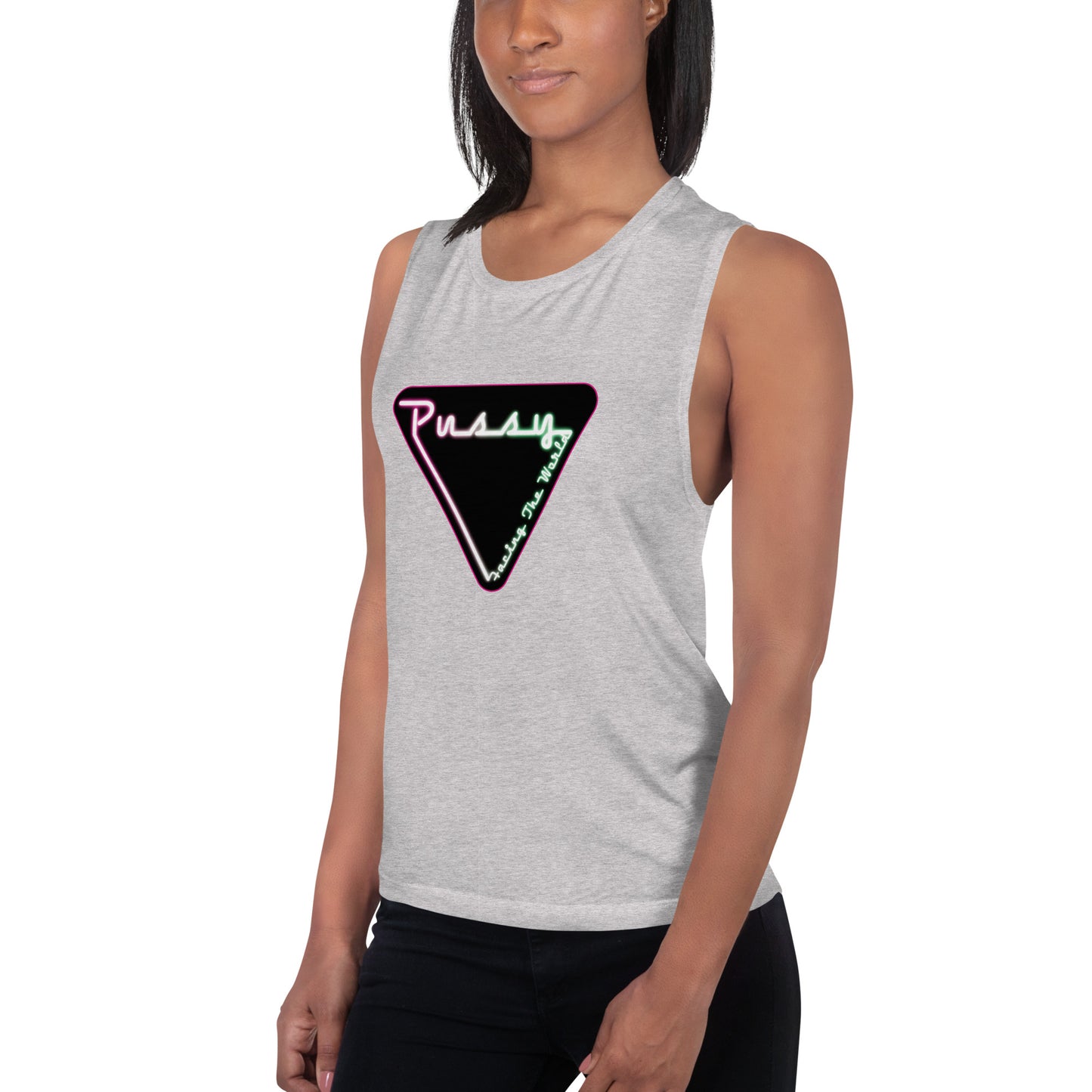 PFTW Neon Yoni Ladies’ Muscle Tank