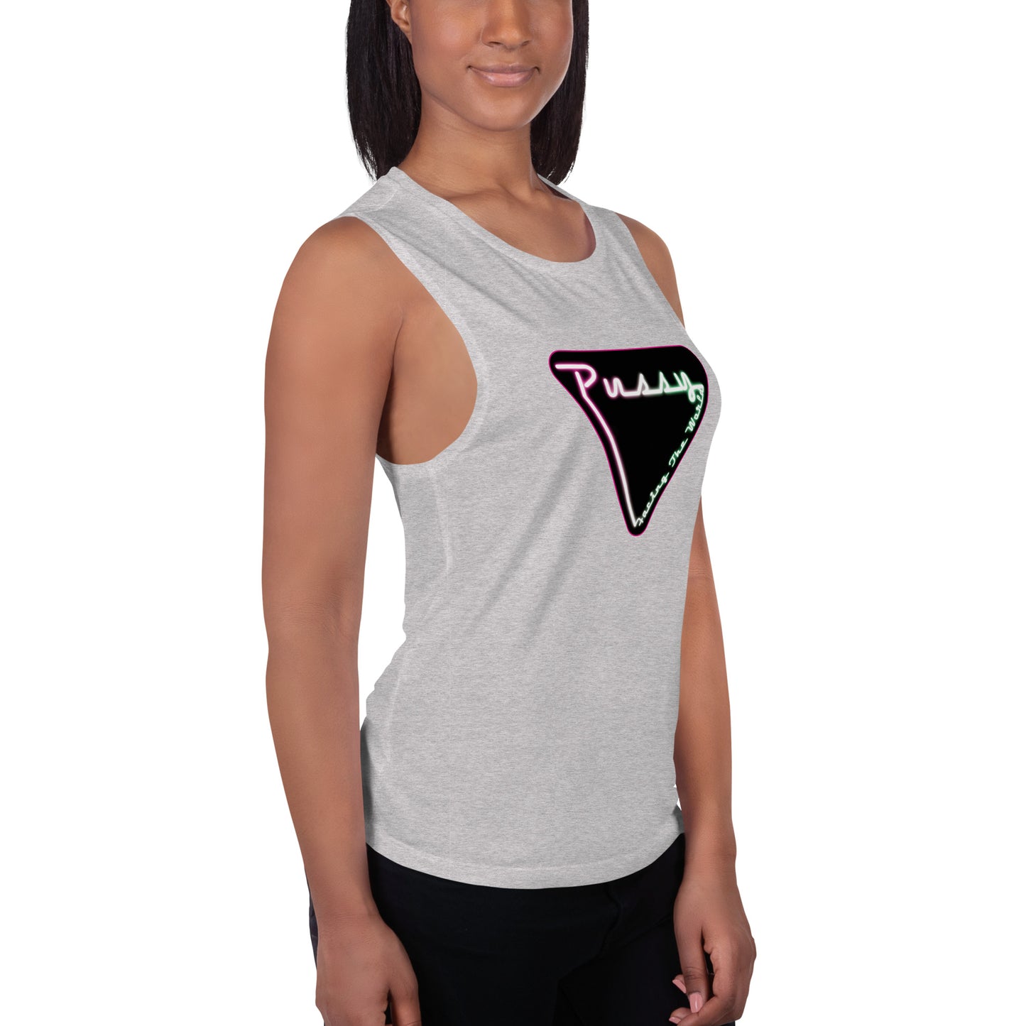 PFTW Neon Yoni Ladies’ Muscle Tank