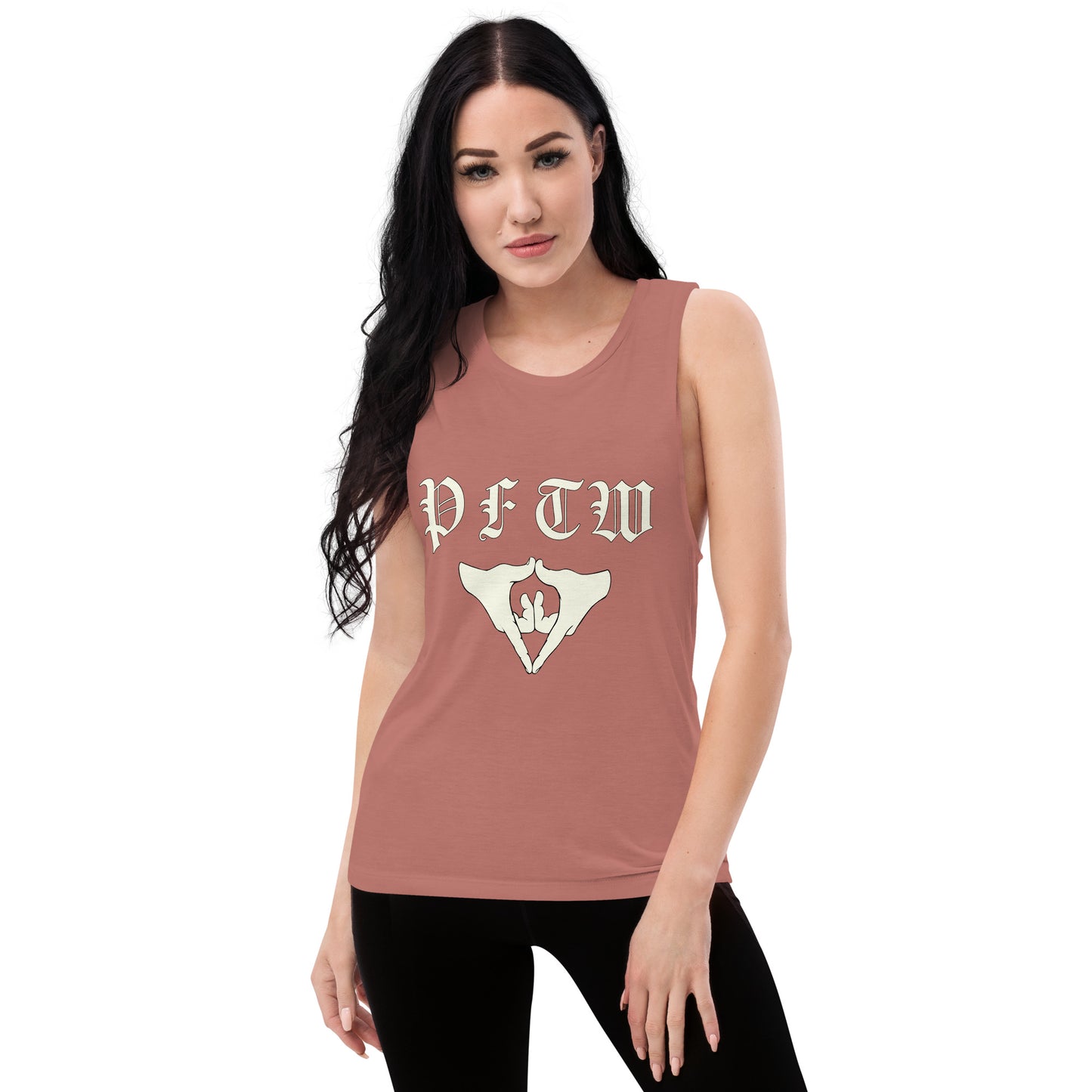 PFTW Old English Yoni Mudra Ladies’ Muscle Tank