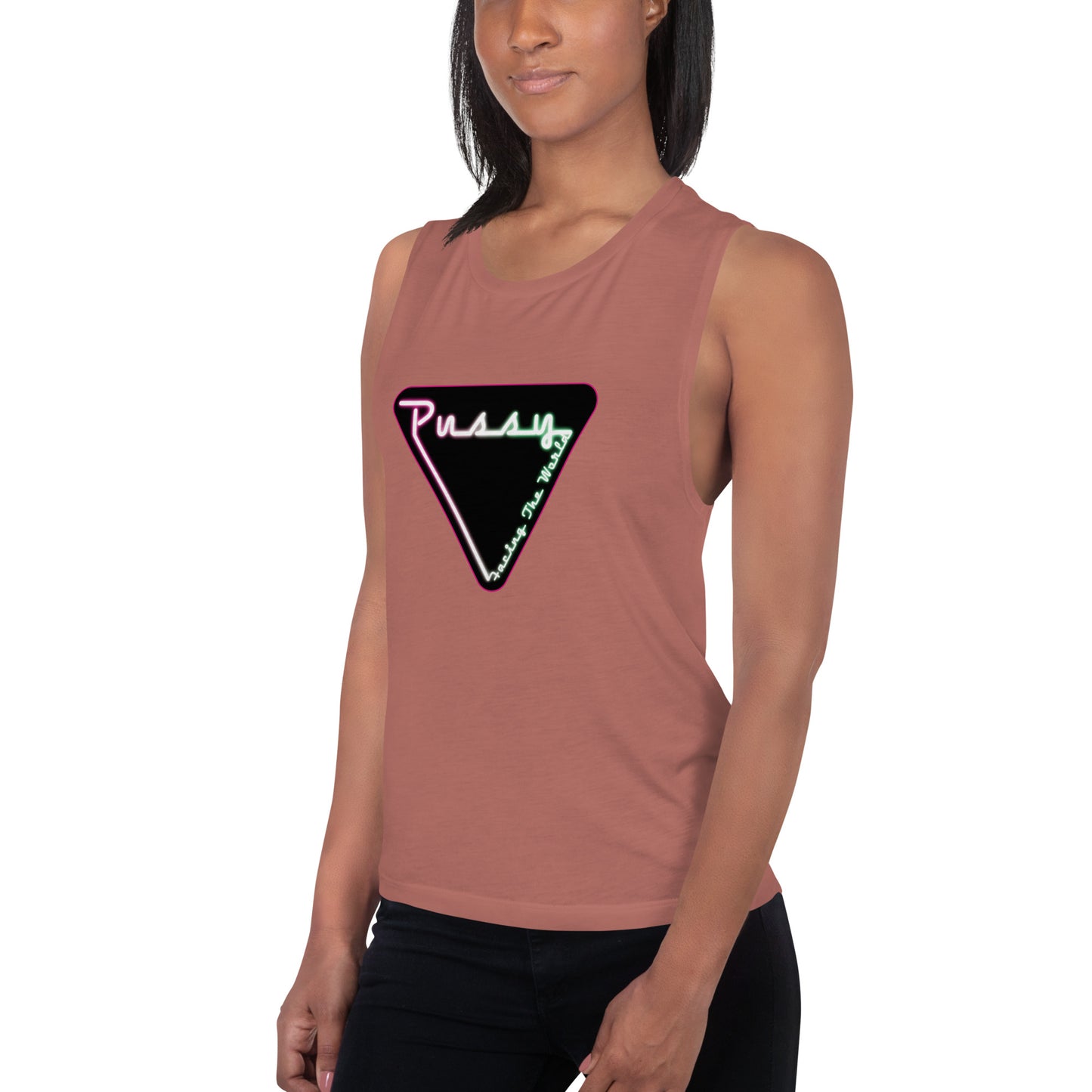 PFTW Neon Yoni Ladies’ Muscle Tank