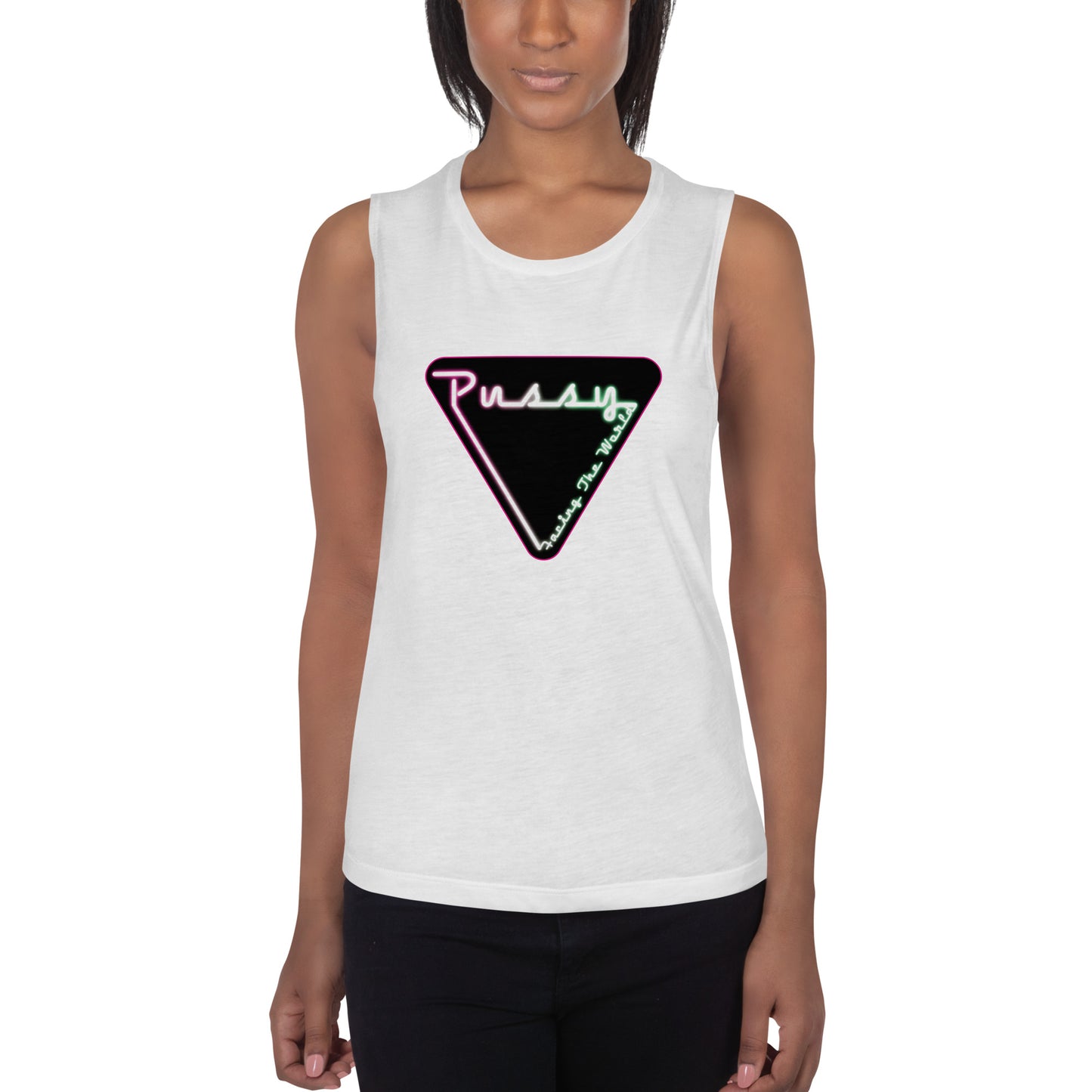 PFTW Neon Yoni Ladies’ Muscle Tank