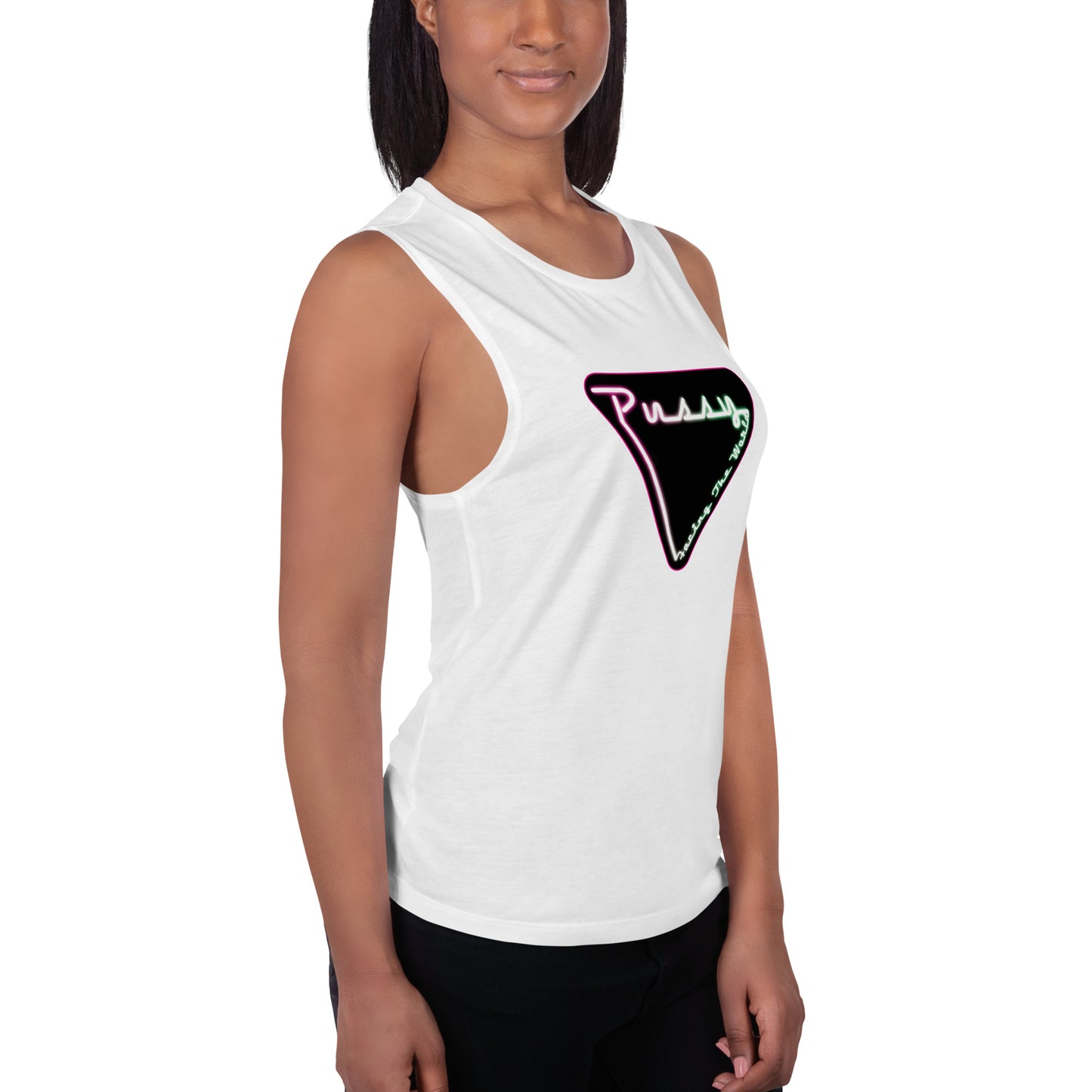 PFTW Neon Yoni Ladies’ Muscle Tank